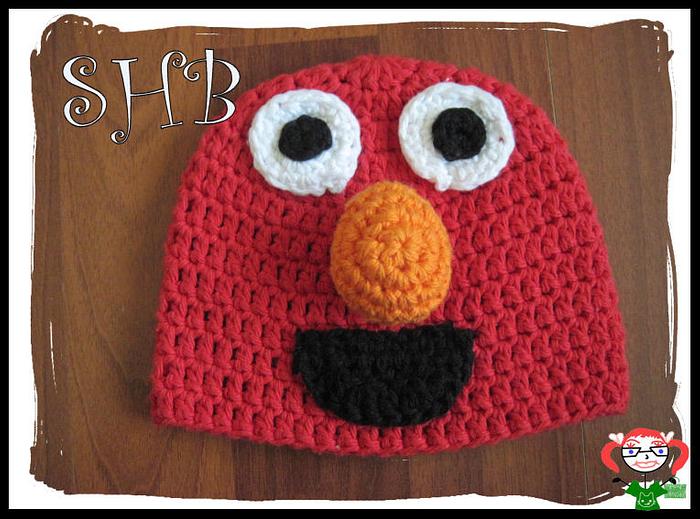 Elmo The Red Guy Crochet Hat