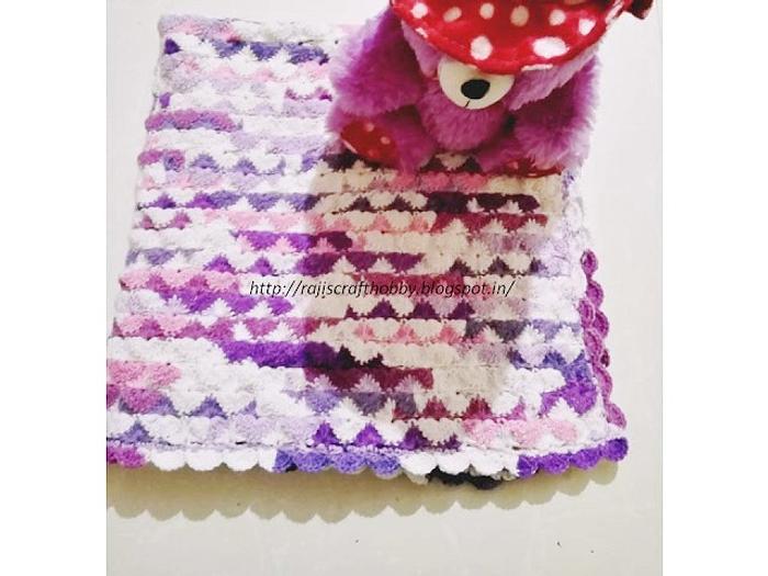Crochet Baby Blanket - Catherine Wheel / Starburst Stitch