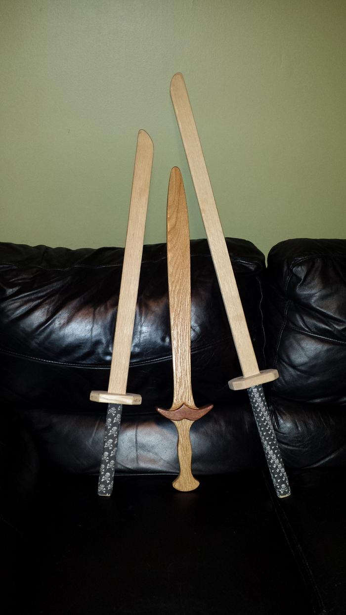 cool wooden swords