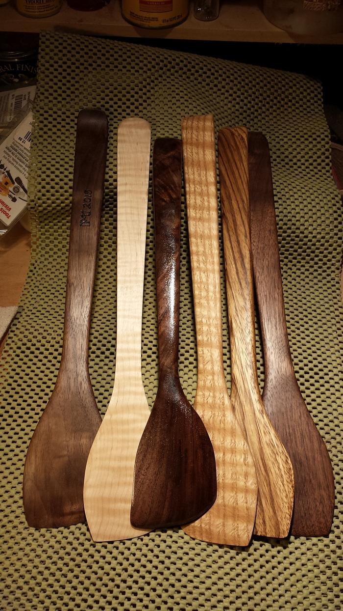 Hardwood spatulas
