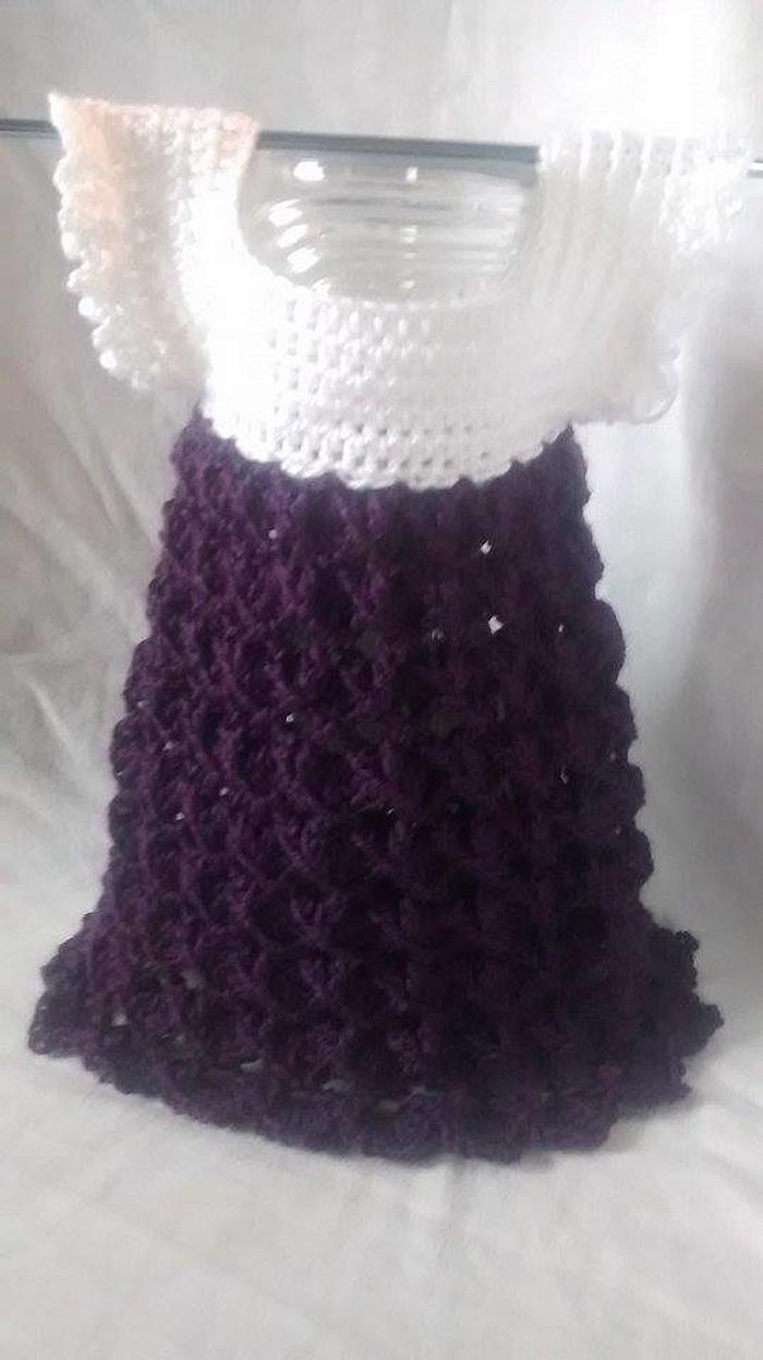 purple girl dresses, newborn dress, crochet baby dress, crochet girl dress, crochet baby dresses