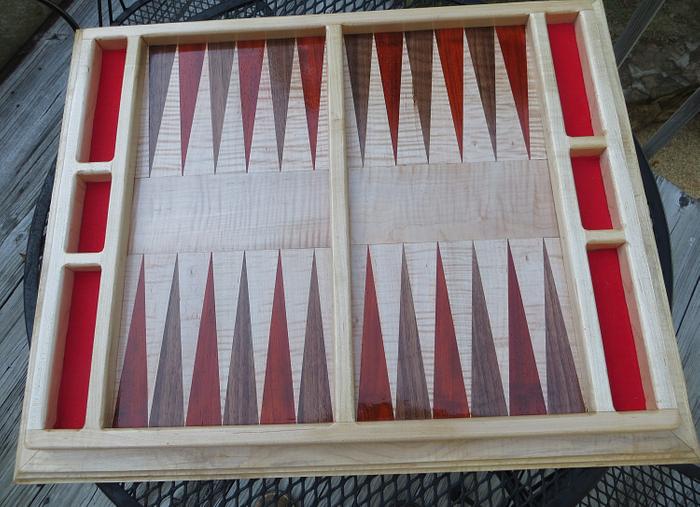 Table Top Backgammon Board
