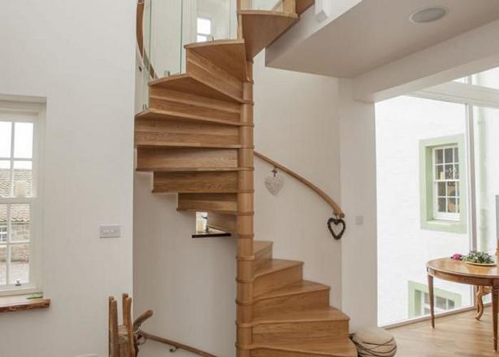 Timber Spiral Staircase