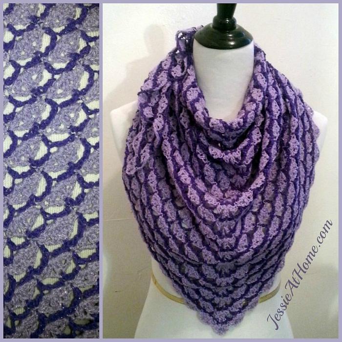 Lavender Blooms Shawl