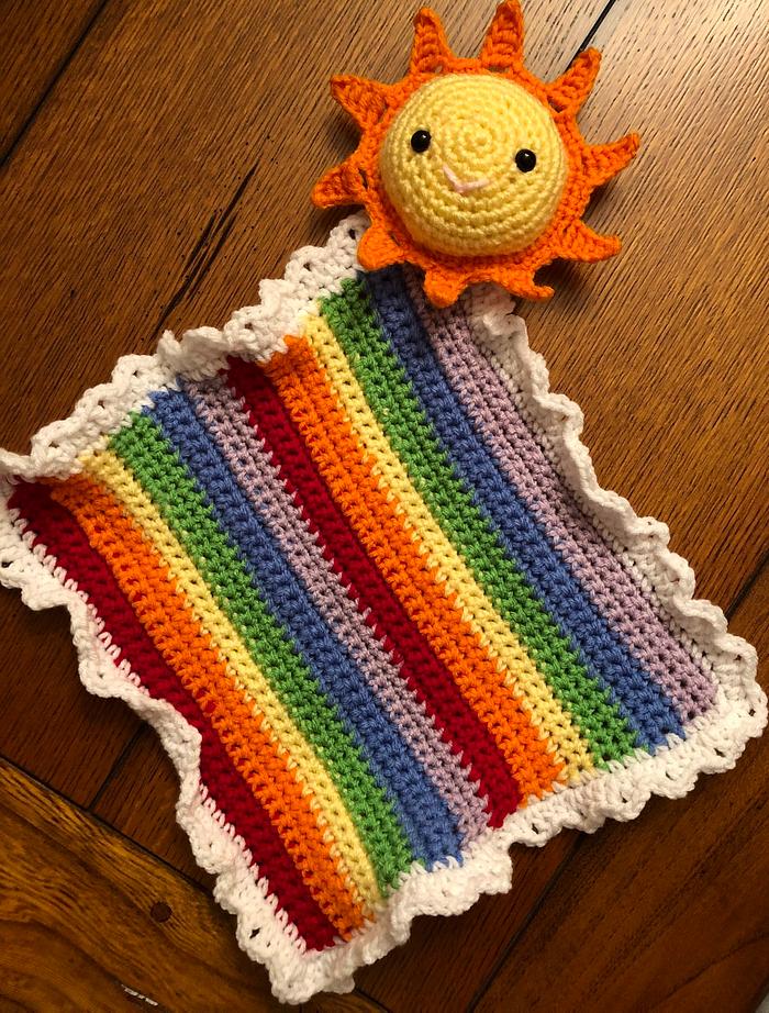 Handmade Crochet Sunshine Comfort Blanket