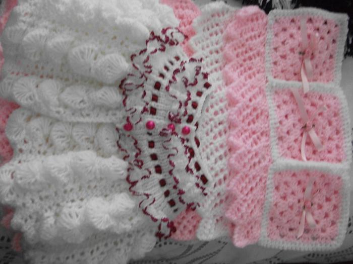 Frills Crochet Blanket and Shell Jacket