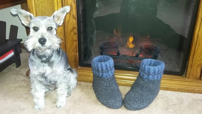 Felted slippers