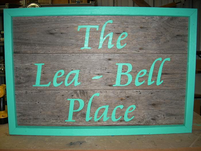 Custom Sign #6, This One Routed and Painted