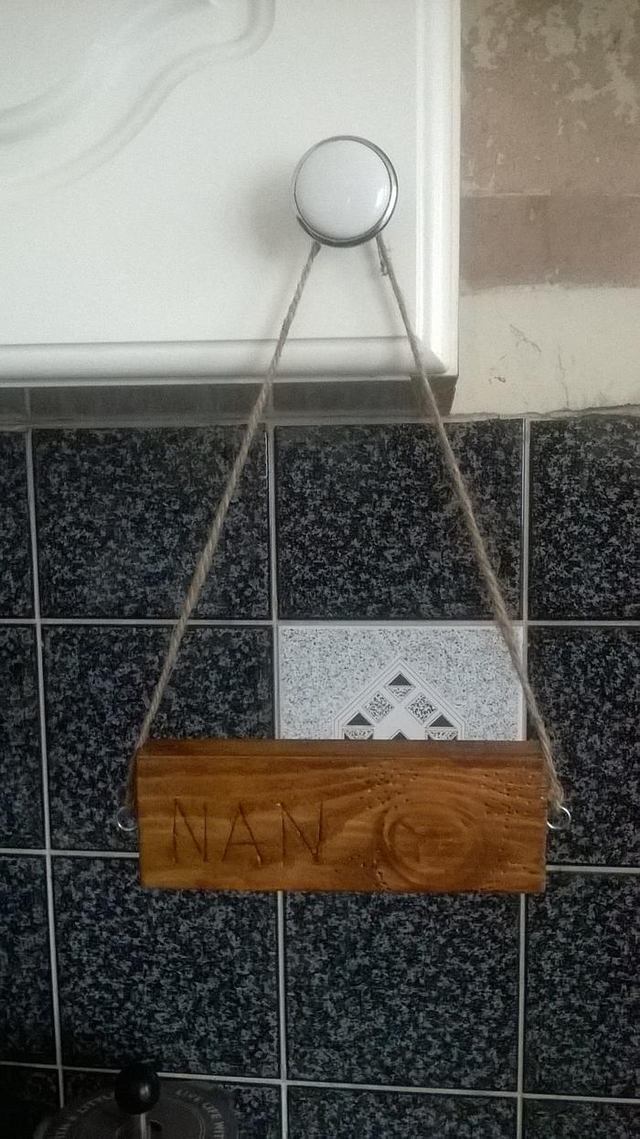 Hanging Plaque: Nan