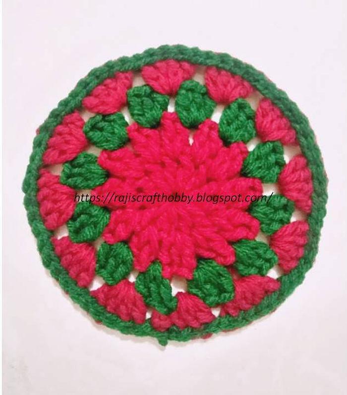 Christmas Themed Crochet Coaster