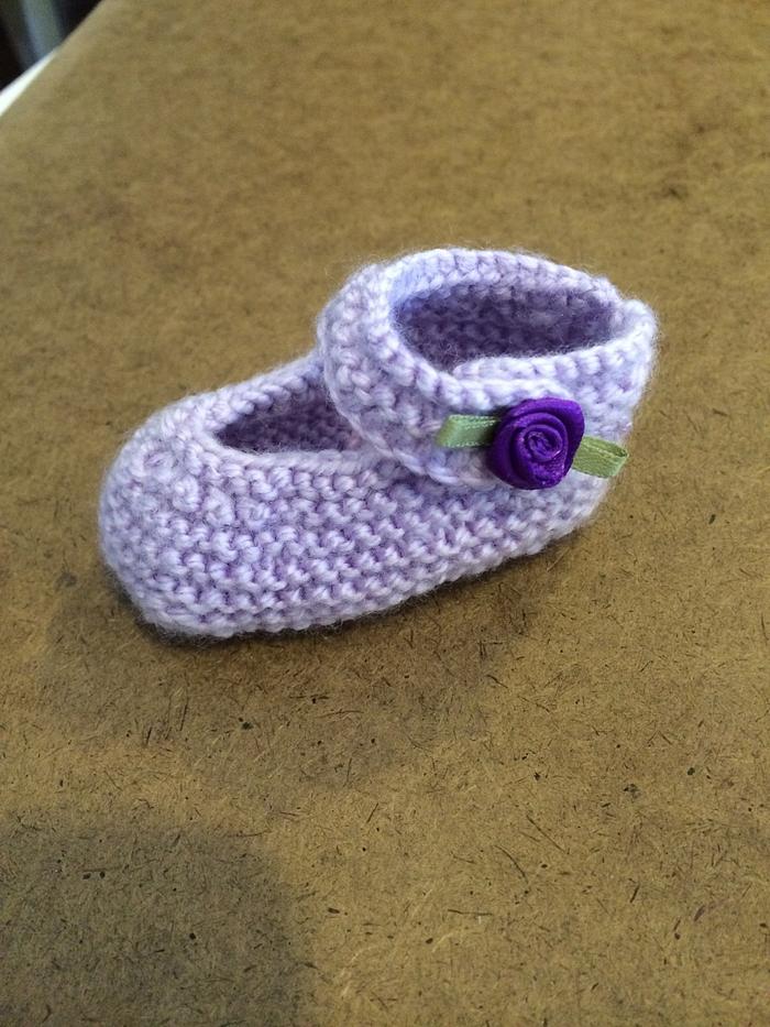 My Mary Jane baby booties