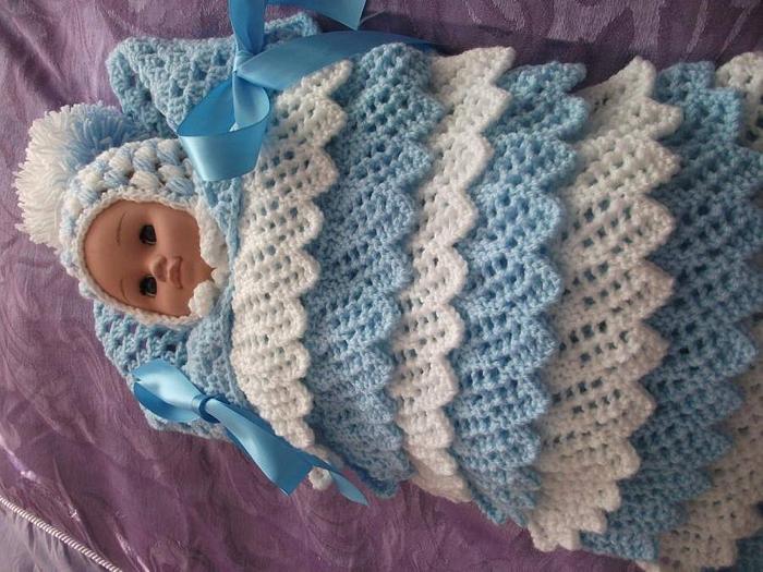 crochet baby nest
