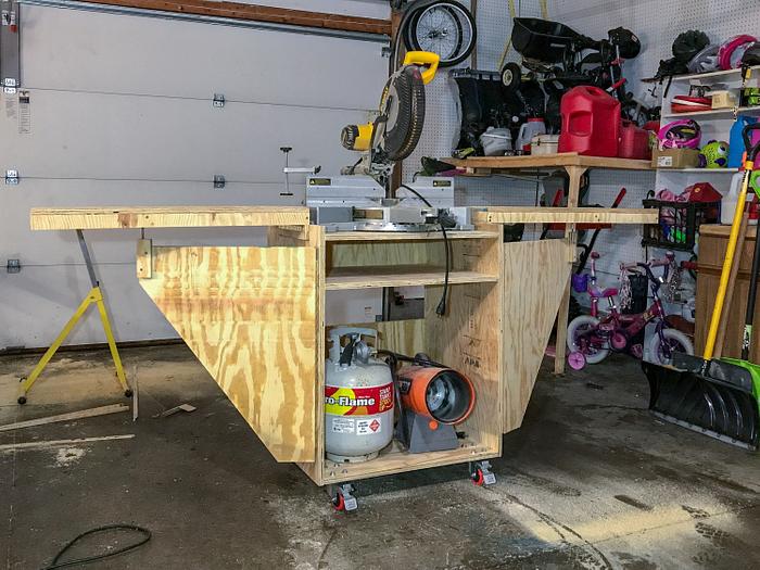 Collapsible Miter Saw Stand