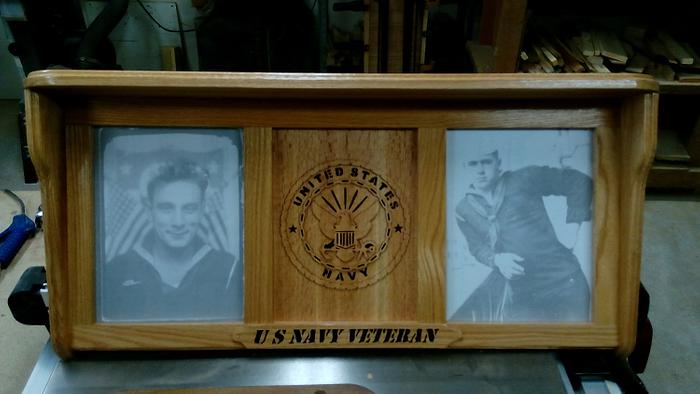 My Latest, US Navy Veteran shelf/picture frames