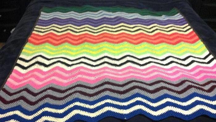 Chevron Afghan