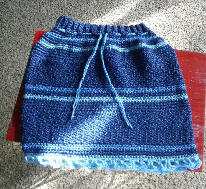 Blue girls skirt