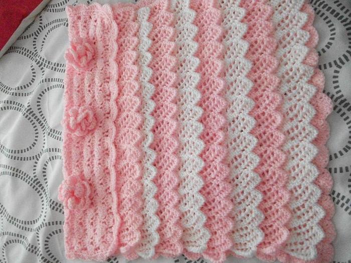 pink frills blanket