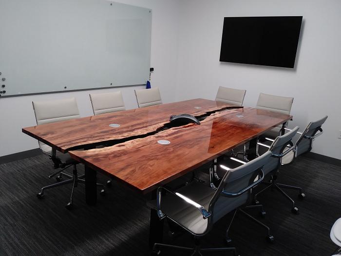 Sycamore live edge conference table