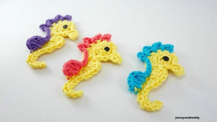 seahorse applique