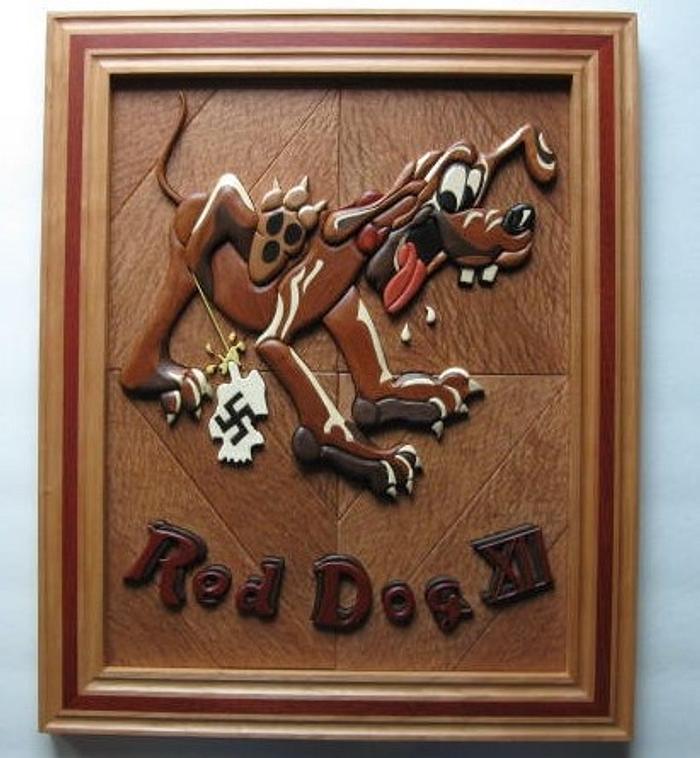 Red Dog Intarsia