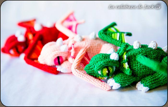 Crochet dragons - La Calabaza de Jack