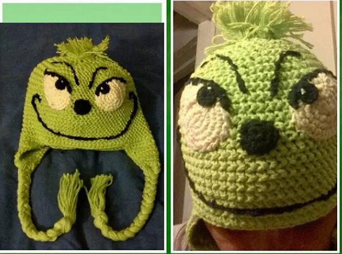 crocheted Grinch Hat