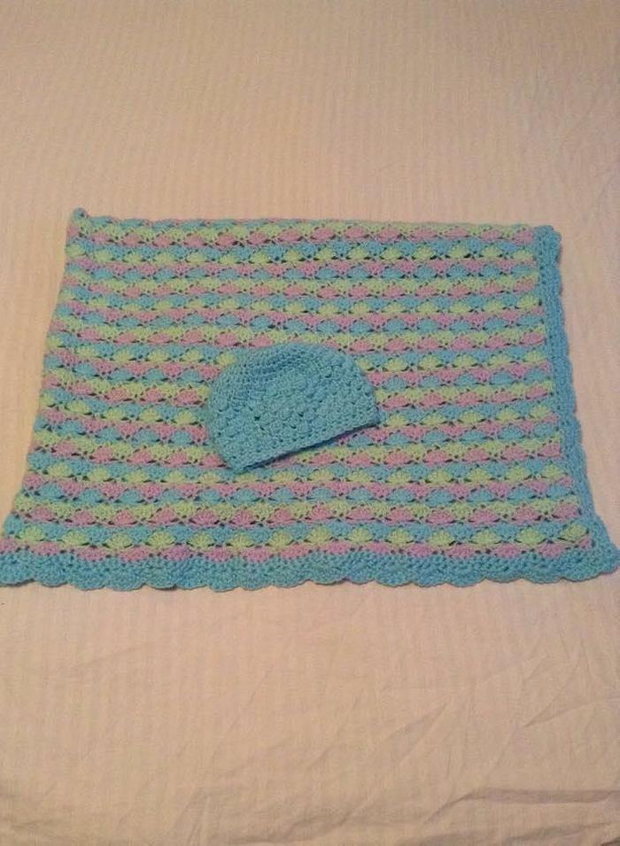 Baby Blanket and Matching Hat