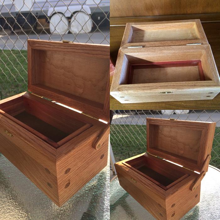 Oak keepsake box