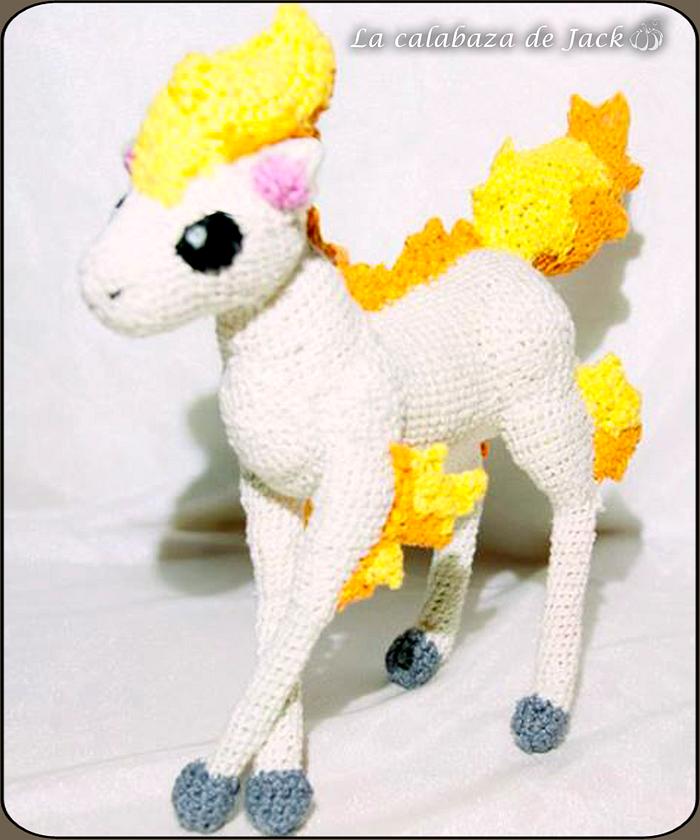 Ponyta Amigurumi - Pokemon - La Calabaza de Jack