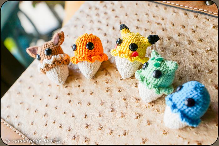 Pokemon ice cream Amigurumis - La Calabaza de Jack