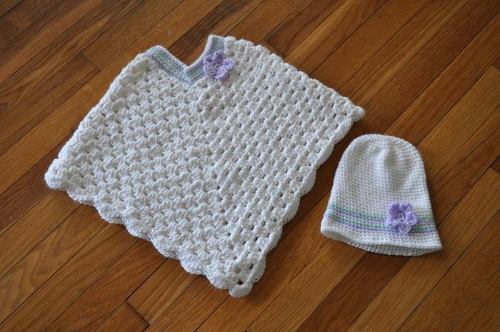 Springtime Poncho and Hat