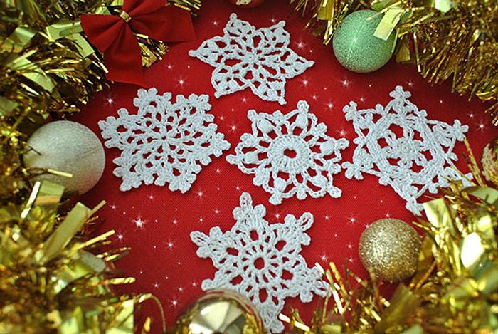 5 Free Crochet Snowflake Patterns