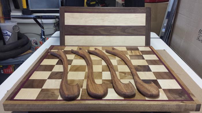 Chess board and extras