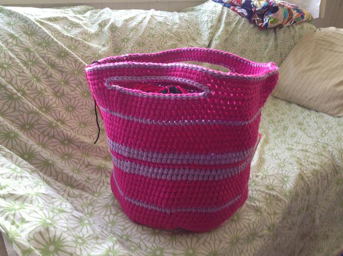 Crochet basket stash buster