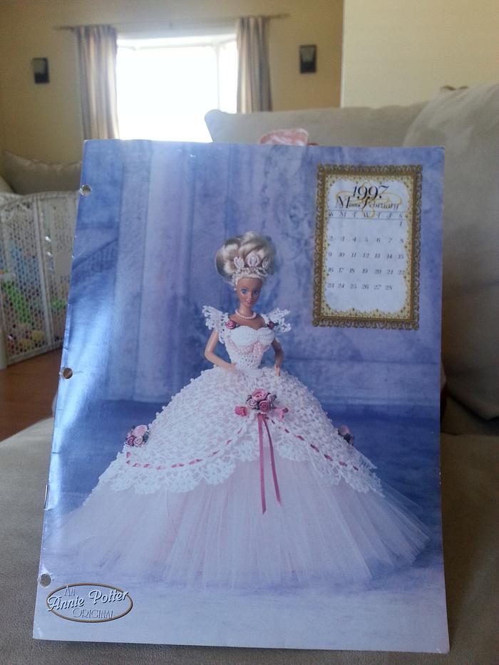 Barbie doll ball gown 