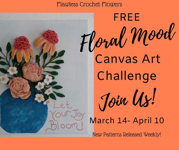 3-D Floral Mood Canvas Art