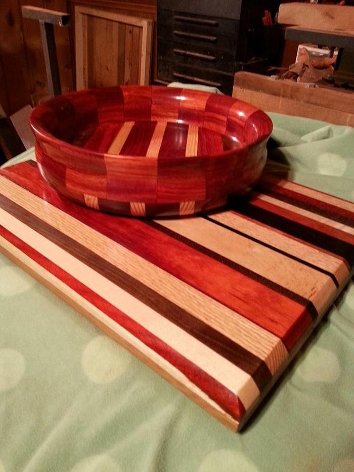 Bowl and Cutting Board