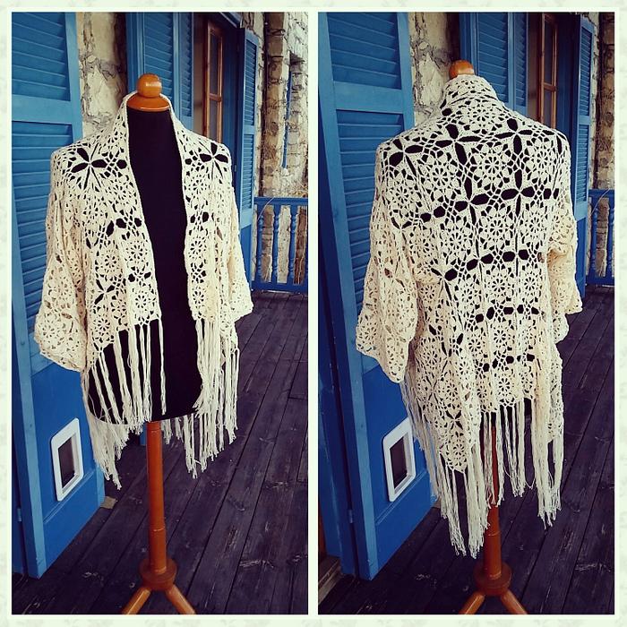 Hippie style vest/cardigan