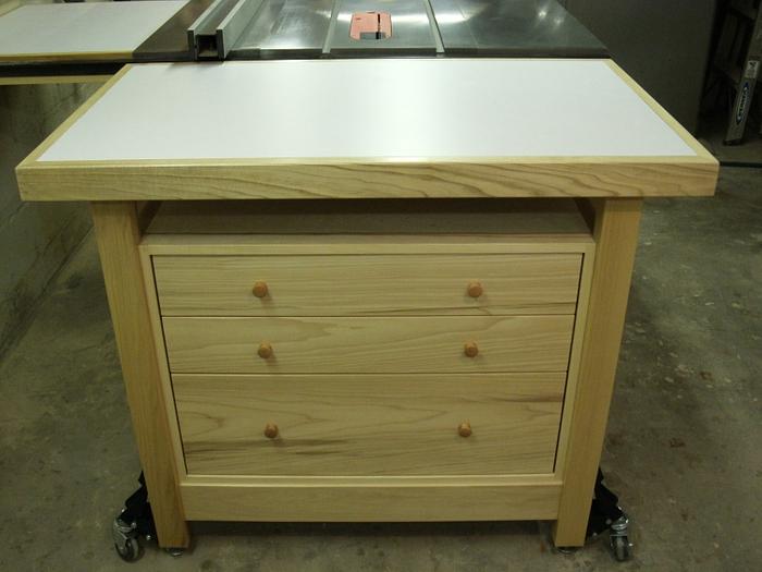 Outfeed Table/Workbench With Storage