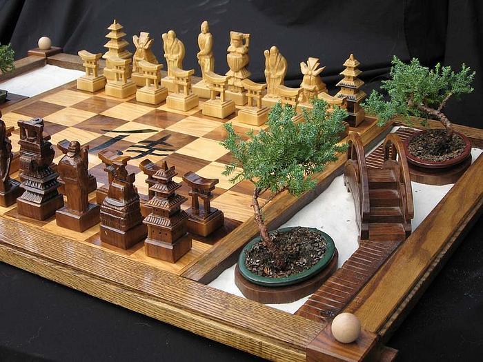 Samurai Chess Table by Jim Arnold