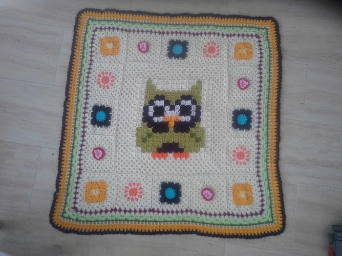 Owl baby blanket