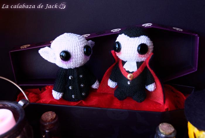 Nosferatu & Dracula Amigurumis - La Calabaza de Jack