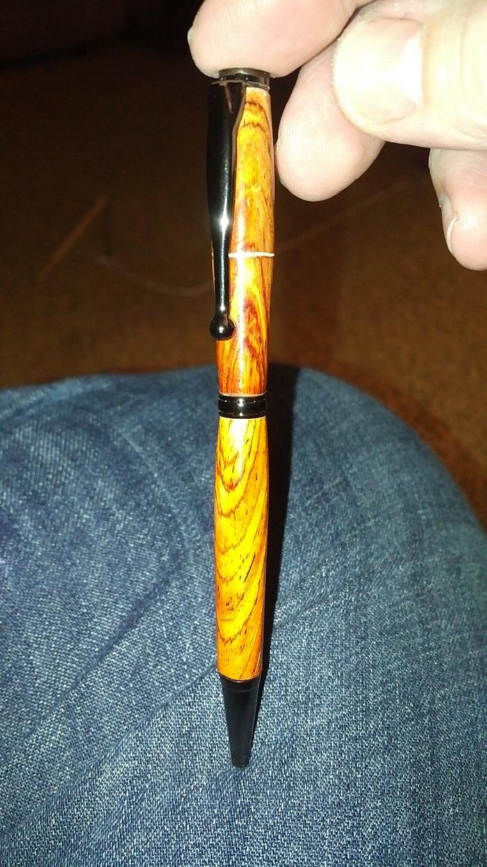 Copper wire in a pen.