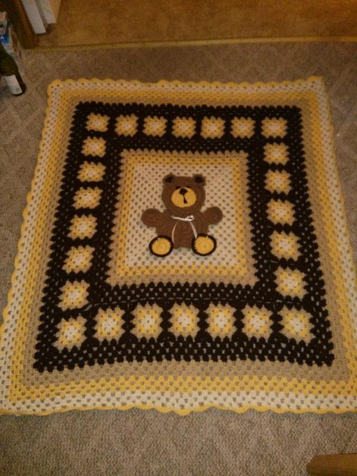 Teddy Bear Baby Blanket