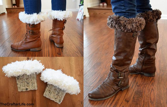 Fur-Top Boot Cuffs