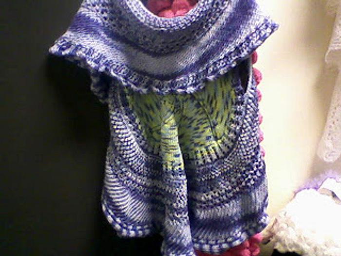 shawl jacket crocheted